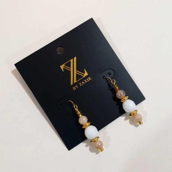 Elegant Gold tone Colorful Beaded Drop Dangle Earrings - Women's Fashion Jewelry - Picture 3 of 8